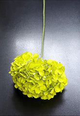 Fir Hortensie Verde Lime – Floare Artificială pe Tulpină, Material Textil